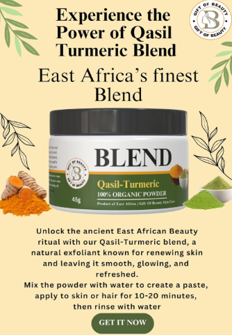 Qasil-Turmeric Blend – Natural Glow Skincare Powder

